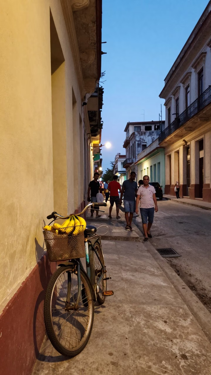Havana Early Evening at The Early Evening Light in in Havana, Cuba