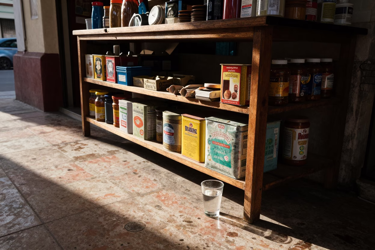 Havana Shop Display at The Early Afternoon Light in in Havana, Cuba