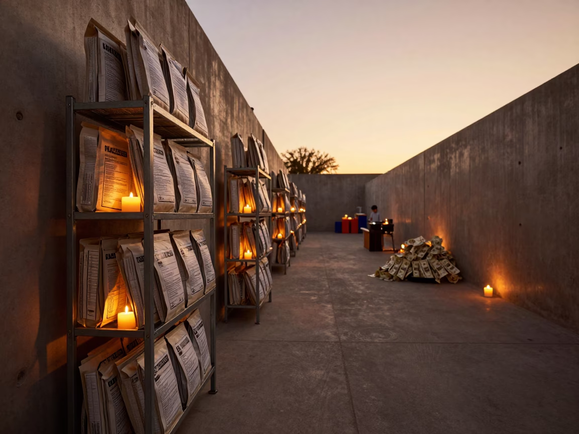 Hazmat SDS Packet Rack in Castries Cross Dock in inside a cross-dock lane near Castries