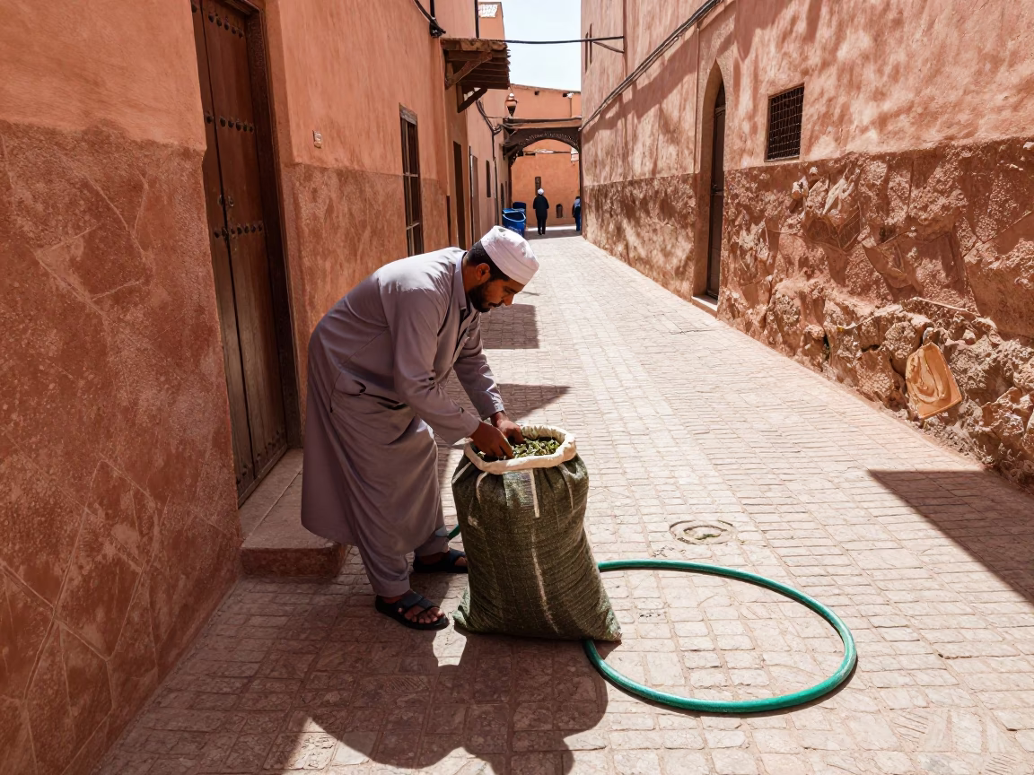 Herb Bag in Marrakech in in Marrakech, Morocco
