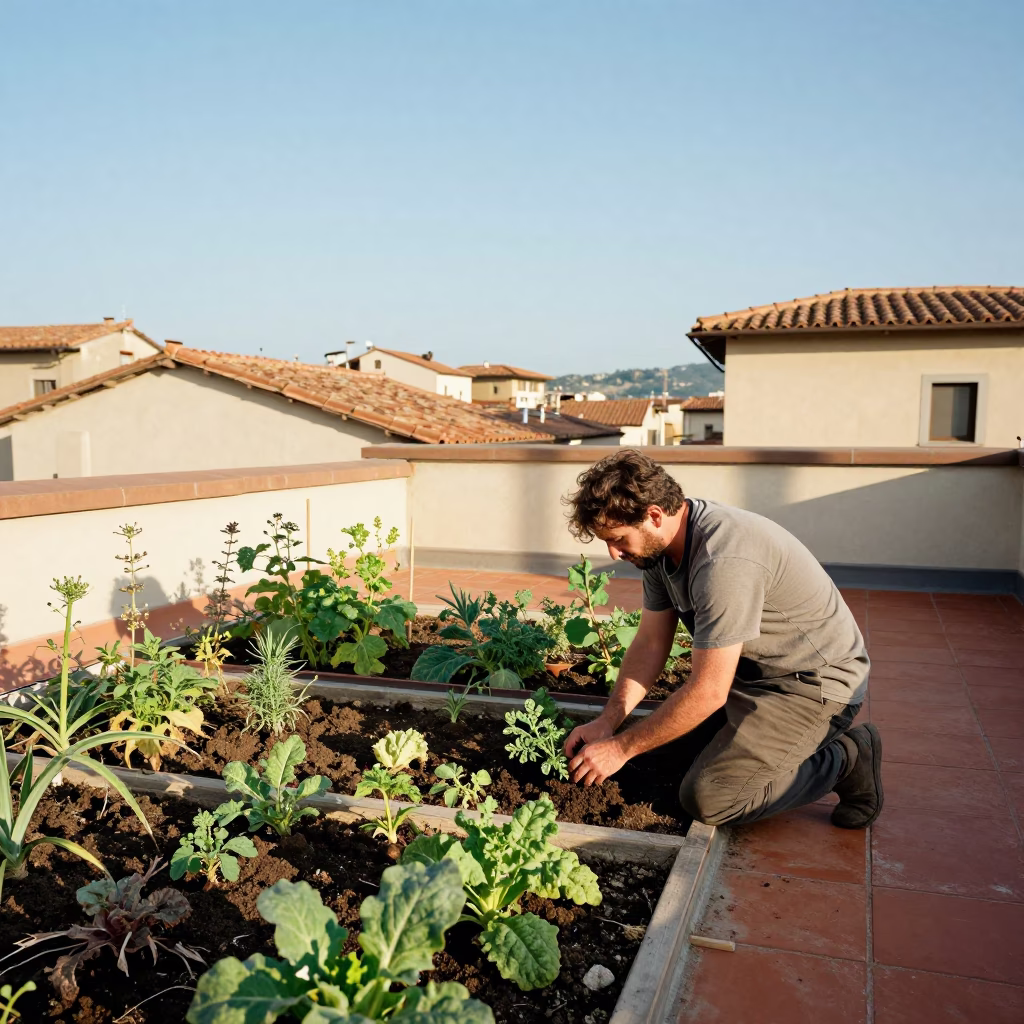 Herb Patch in Florence in in Florence, Italy