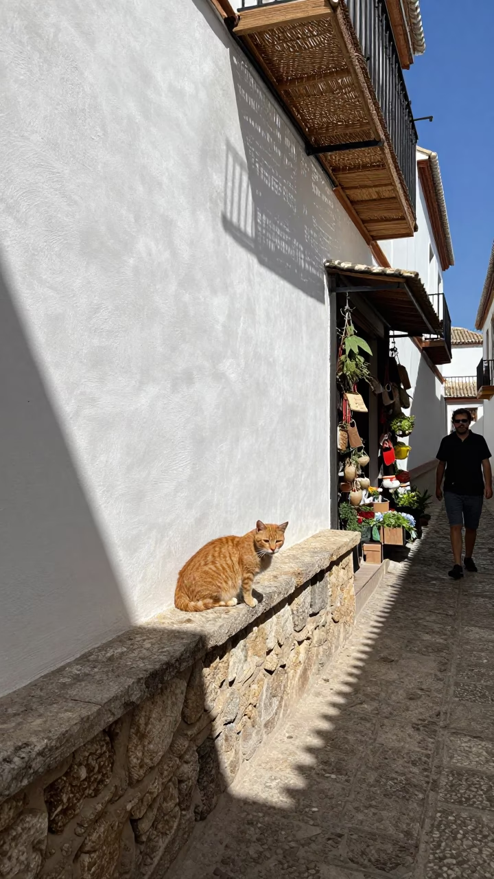 Herb Shopkeeper in Granada in in Granada, Spain