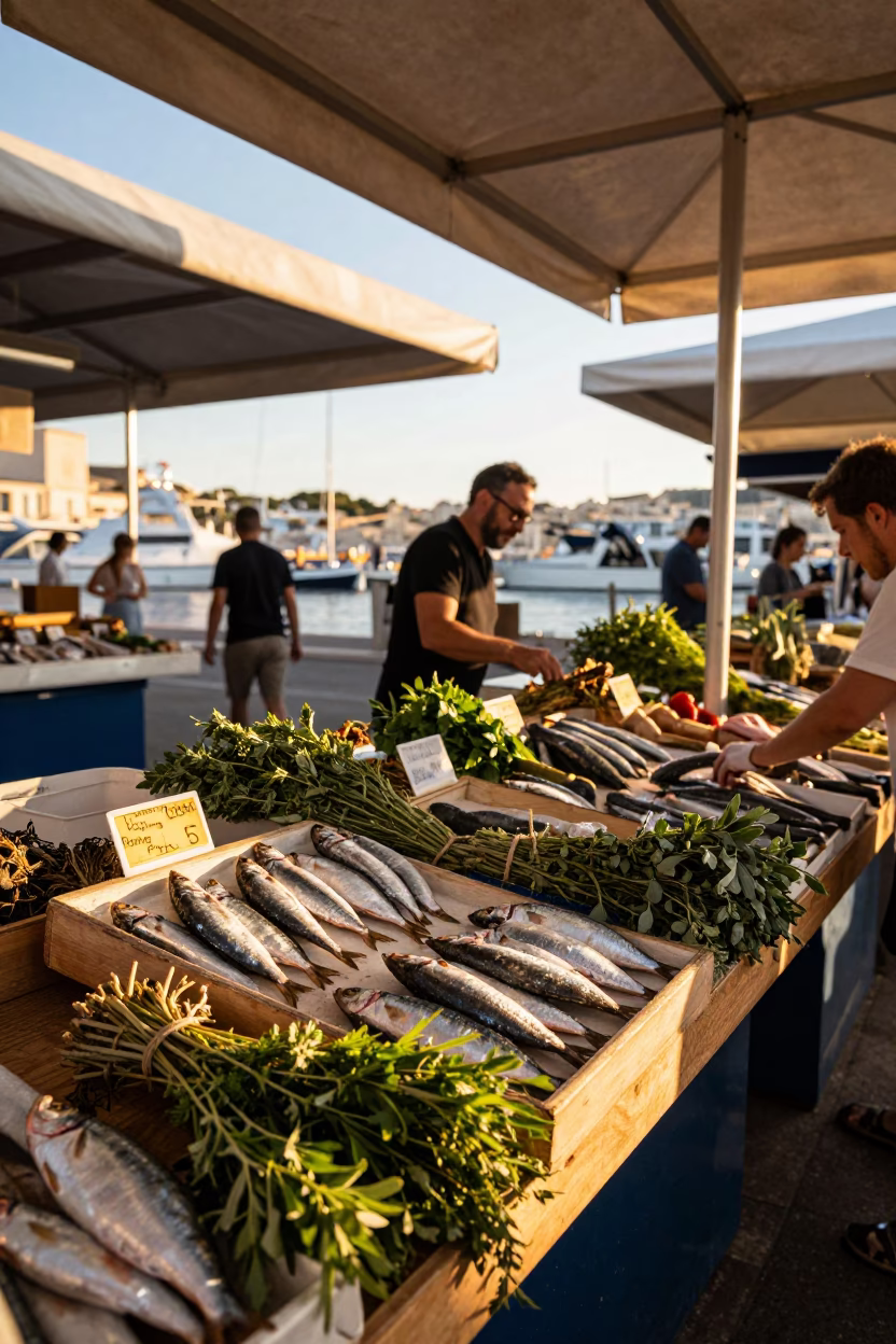 Herbs at Golden Hour in Marseille in in Marseille, France