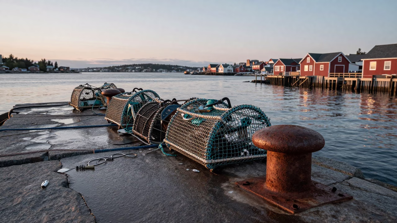 Herring at Early Morning Light in in Halifax, Nova Scotia, Canada