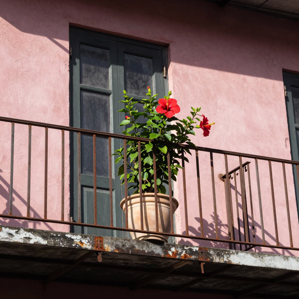 Hibiscus in New Orleans in in New Orleans, Louisiana, United States