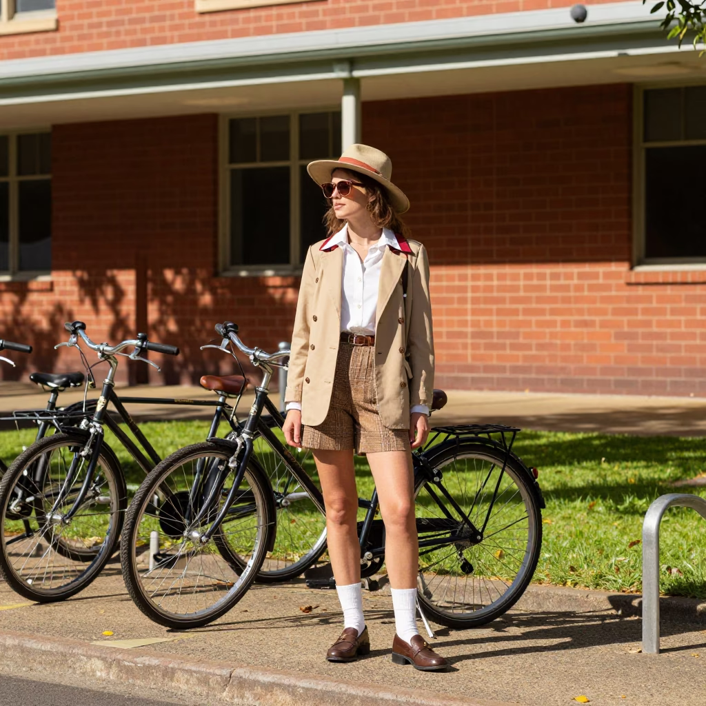 High Fashion 1970s Perth Western Australia Street Style Noon Light in in Perth, Western Australia, Australia