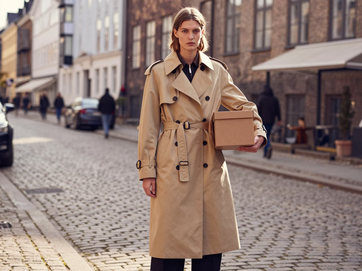 High Fashion Editorial in Copenhagen Early Afternoon Street Style with Shoebox in in Copenhagen, Denmark