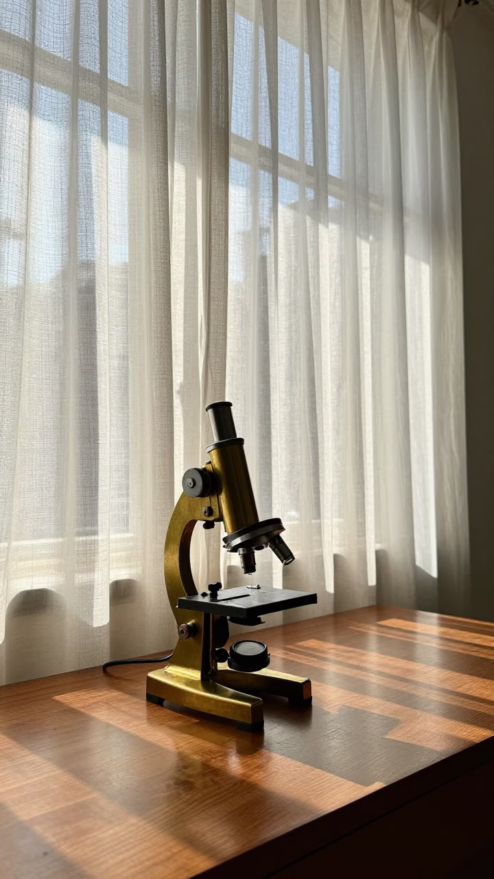High Fashion Editorial in Johannesburg Morning Light with Vintage Laboratory Equipment in in Johannesburg, South Africa