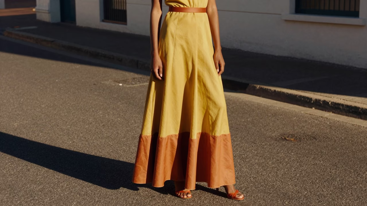 High Fashion Portrait in Cape Town Early Afternoon Sunlight with Vintage 1970s Aesthetic in in Cape Town, South Africa