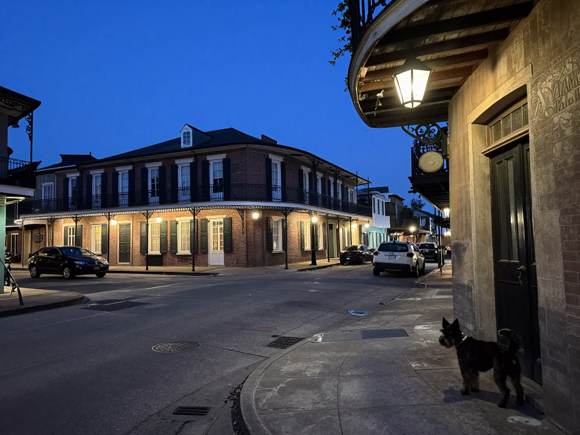 Historic Architecture And Street Scene in New Orleans in in New Orleans, Louisiana, United States