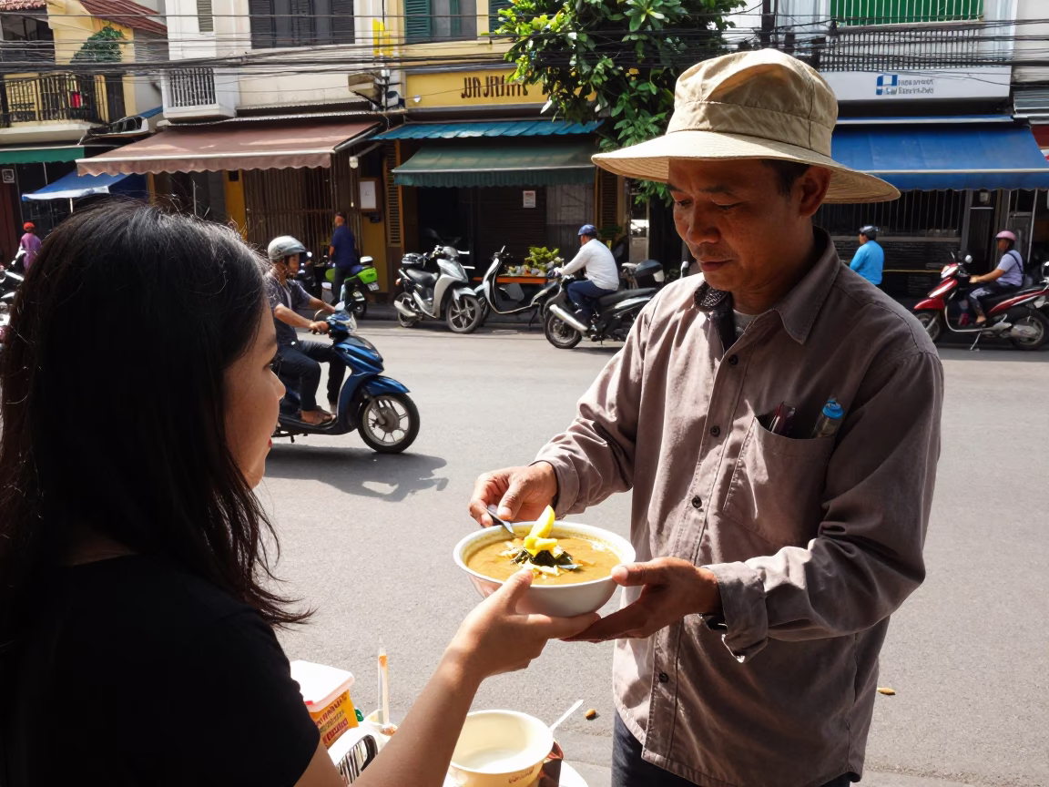 Ho Chi Minh City Basil at The Flat Glare Of Noon Light in in Ho Chi Minh City, Vietnam