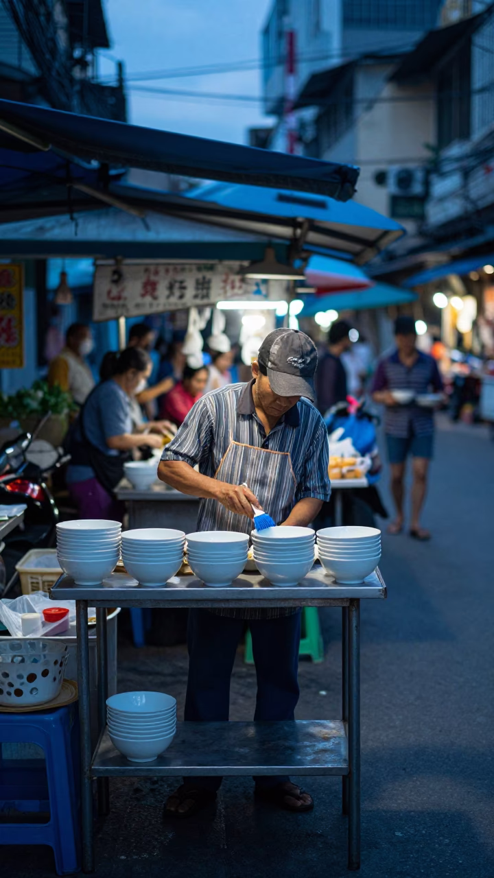 Ho Chi Minh City Breakfast Stall in in Ho Chi Minh City, Vietnam