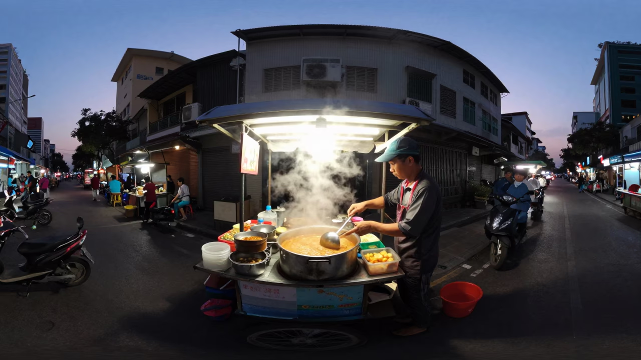 Ho Chi Minh City Food Stall in in Ho Chi Minh City, Vietnam
