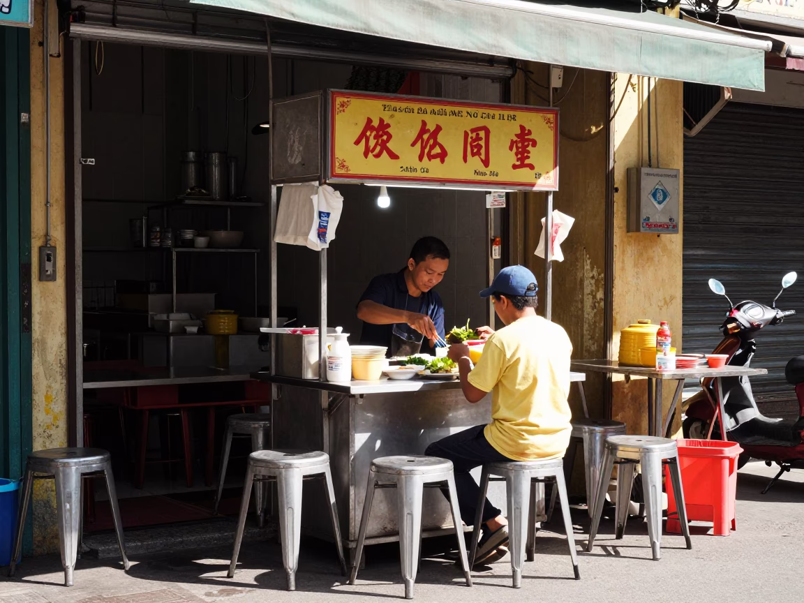 Ho Chi Minh City Stall Vendor in in Ho Chi Minh City, Vietnam