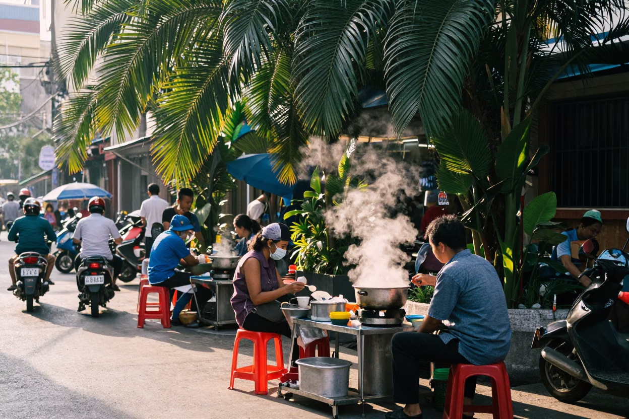 Ho Chi Minh City Street Life in in Ho Chi Minh City, Vietnam
