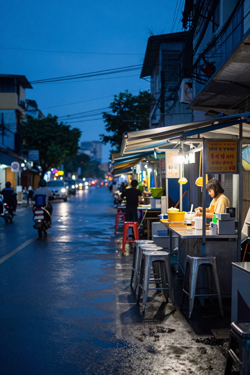 Ho Chi Minh City Street Scene in in Ho Chi Minh City, Vietnam