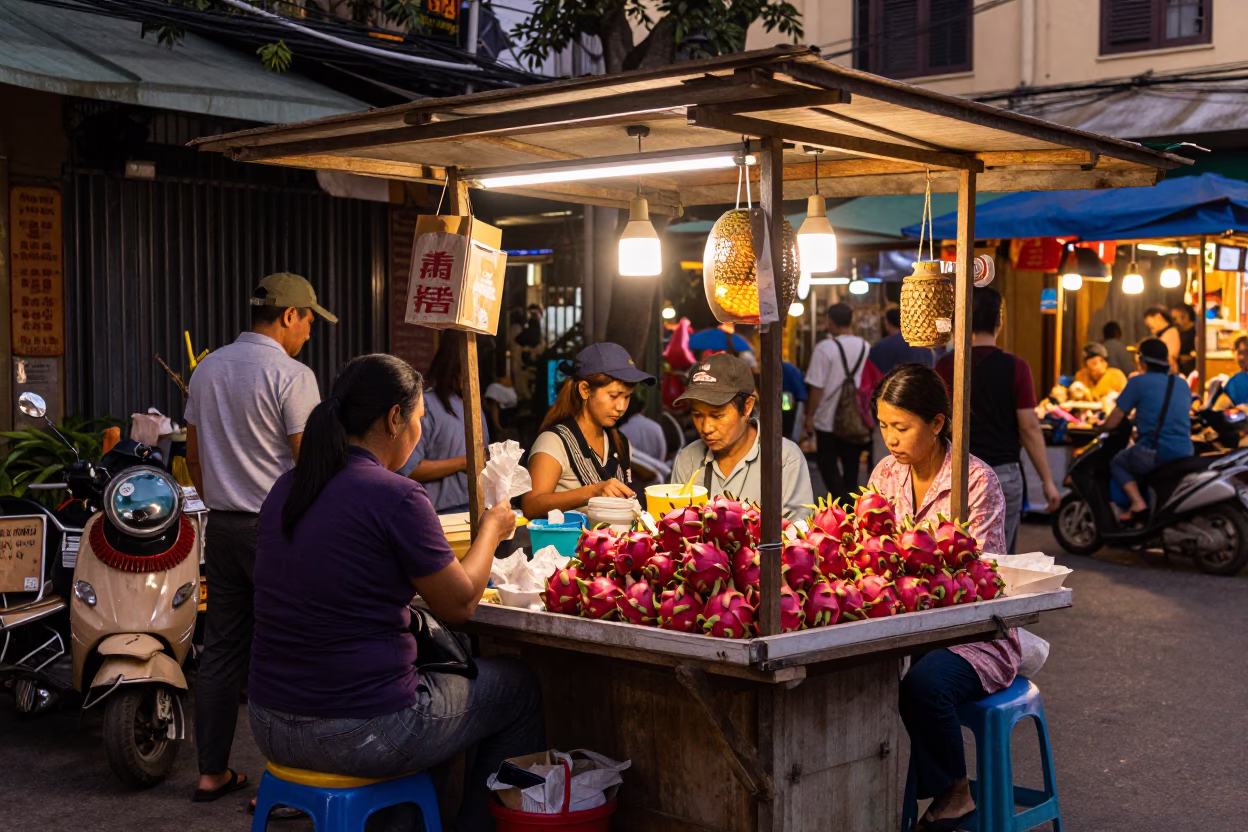 Ho Chi Minh City Vendor Stall in in Ho Chi Minh City, Vietnam