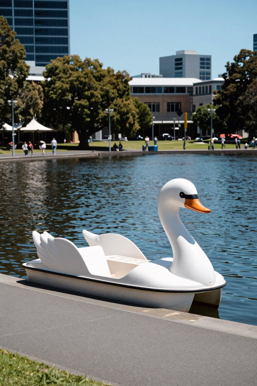 Hobart Scene Midday at Midday Light in in Hobart, Tasmania, Australia