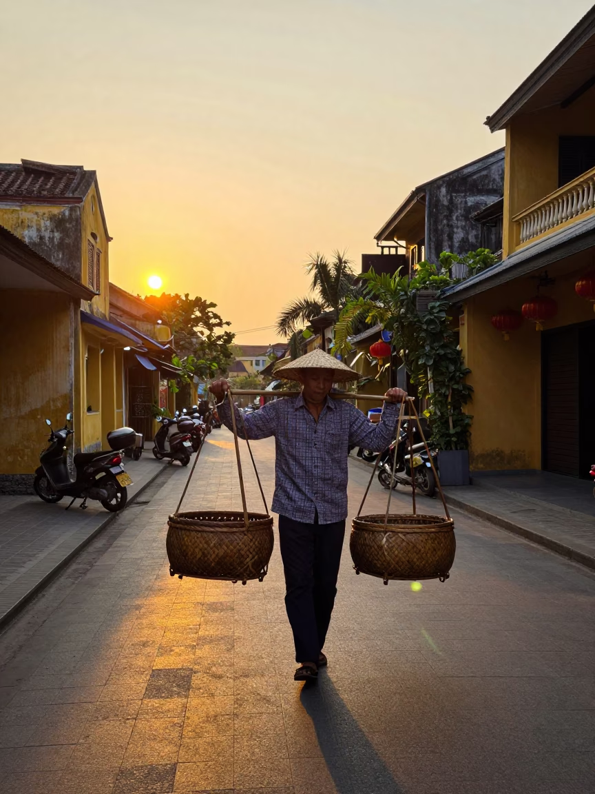 Hoi An Bamboo Basket in in Hoi An, Vietnam