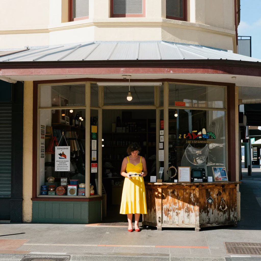 Holding Tambourine in Perth in in Perth, Western Australia, Australia