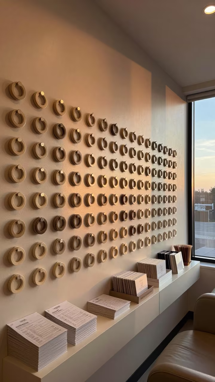 Hollywood Salon Color Wall Swatches Tickets Bundles in inside a skincare treatment room in Hollywood, Los Angeles