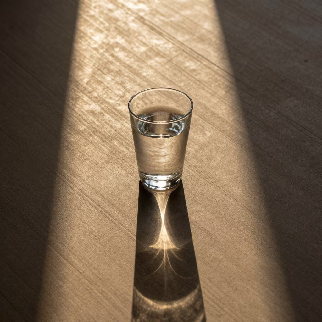 Honeyed Caustics Ribbed Lobby Strasbourg in inside a ribbed concrete lobby in Strasbourg
