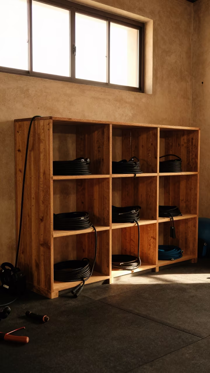 Honeyed Evening Jump Rope Cubby Strength Room Casablanca in inside a strength room in Casablanca