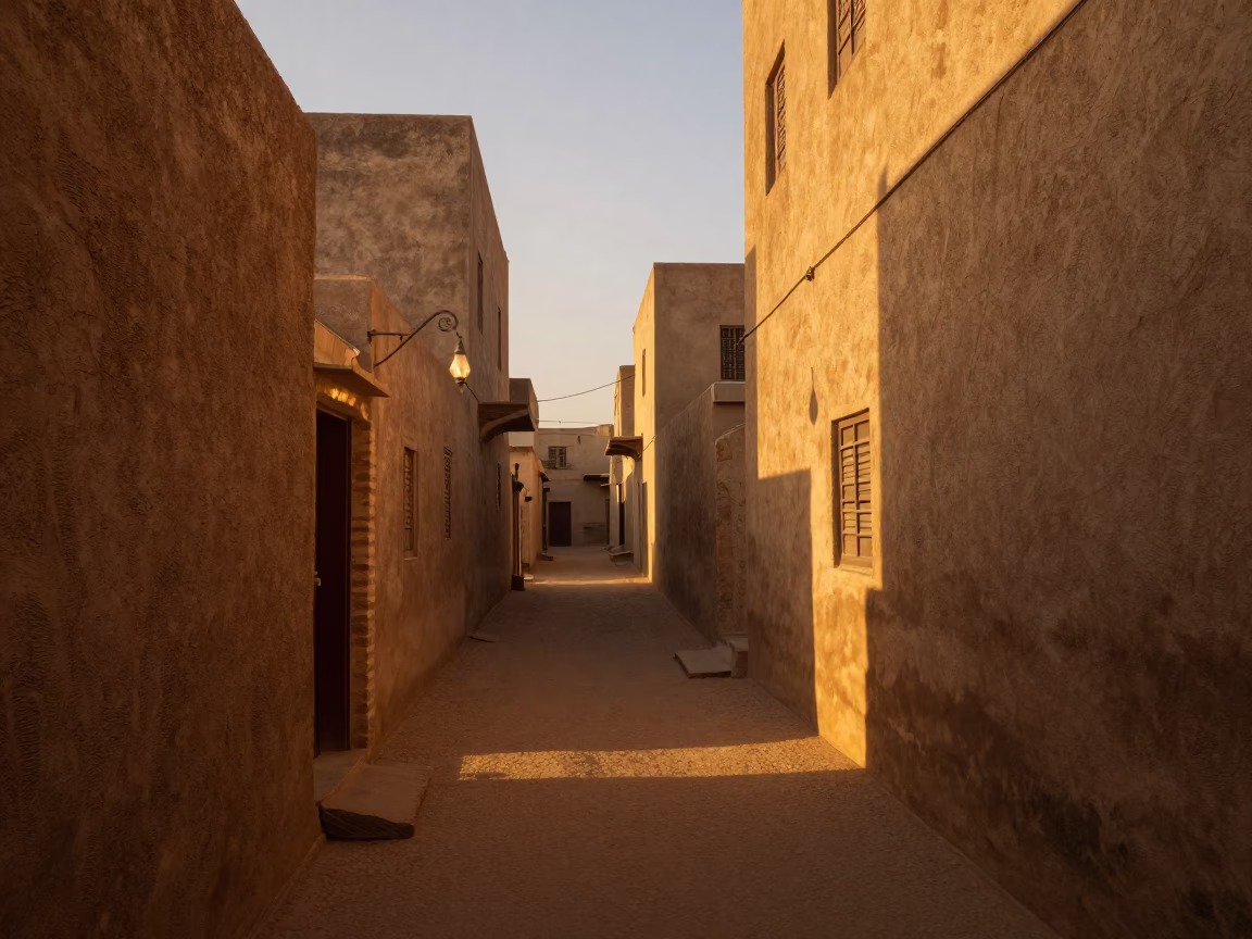 Honeyed Evening Light in Dakar Senegal Lantern Alley Cookbooks in in Dakar, Senegal