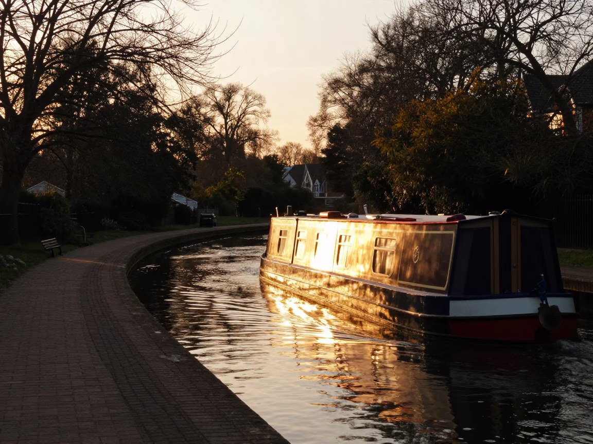 Honeyed Evening Light on Evening Light in Bristol in in Bristol, United Kingdom