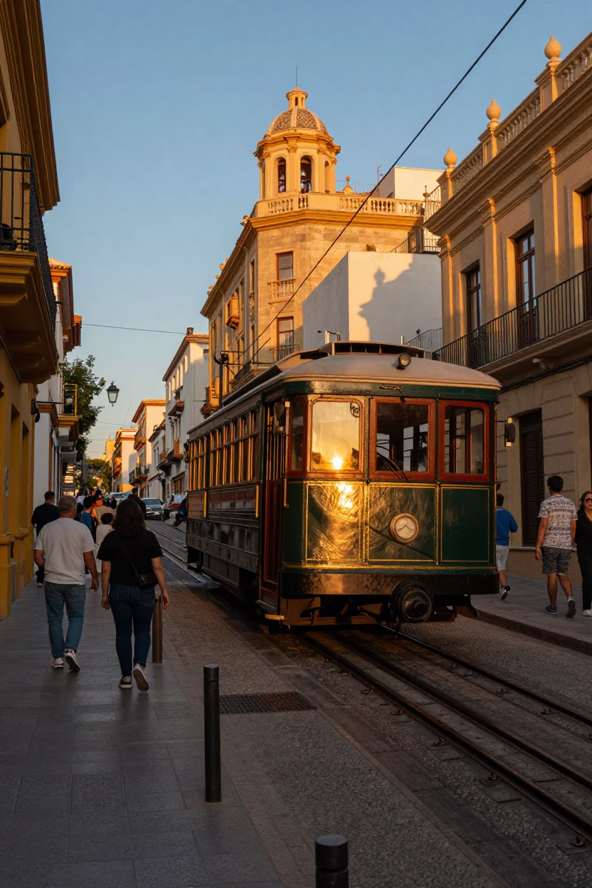 Honeyed Evening Light on Evening Light in Valencia in in Valencia, Spain