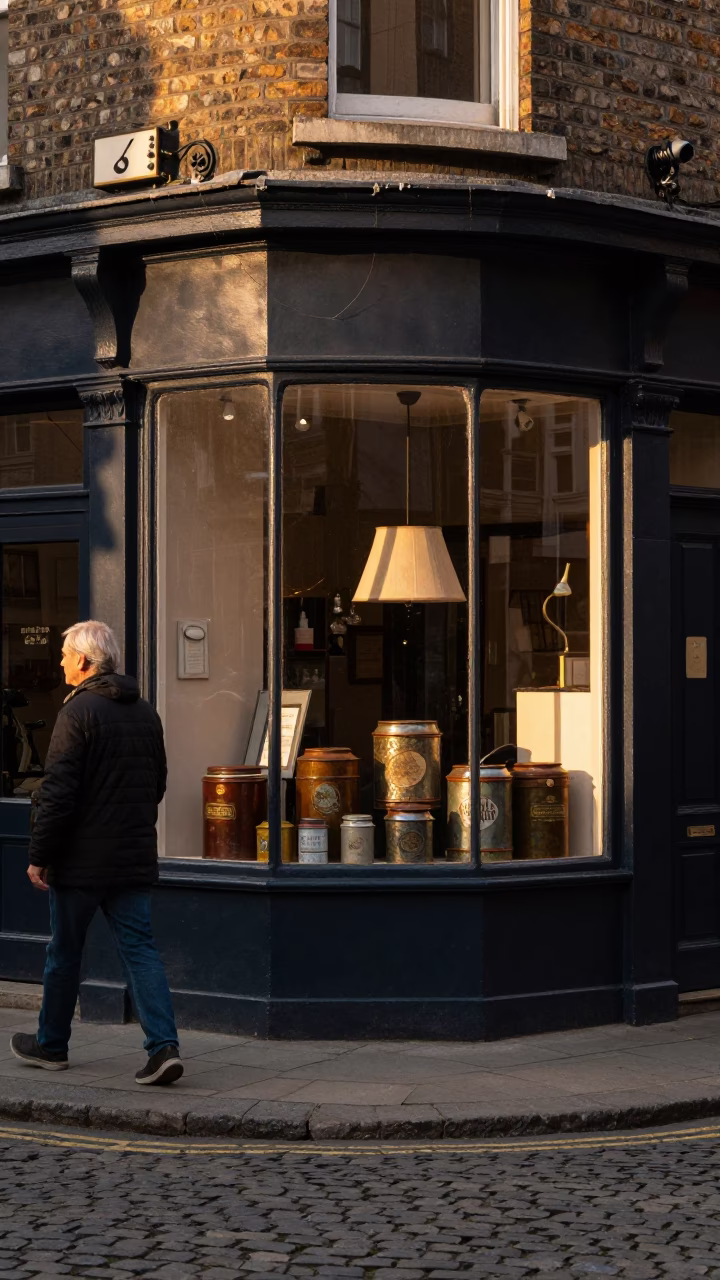 Honeyed Evening Light on Street Corner in Dublin in in Dublin, Ireland