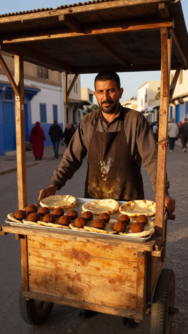 Honeyed Evening Light on Tahini in Tunis in in Tunis, Tunisia