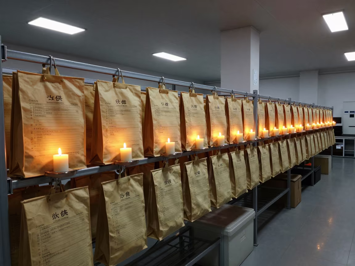 Honeyed Evening at Xian Fulfillment Packing Station in at a fulfillment packing station near Xian