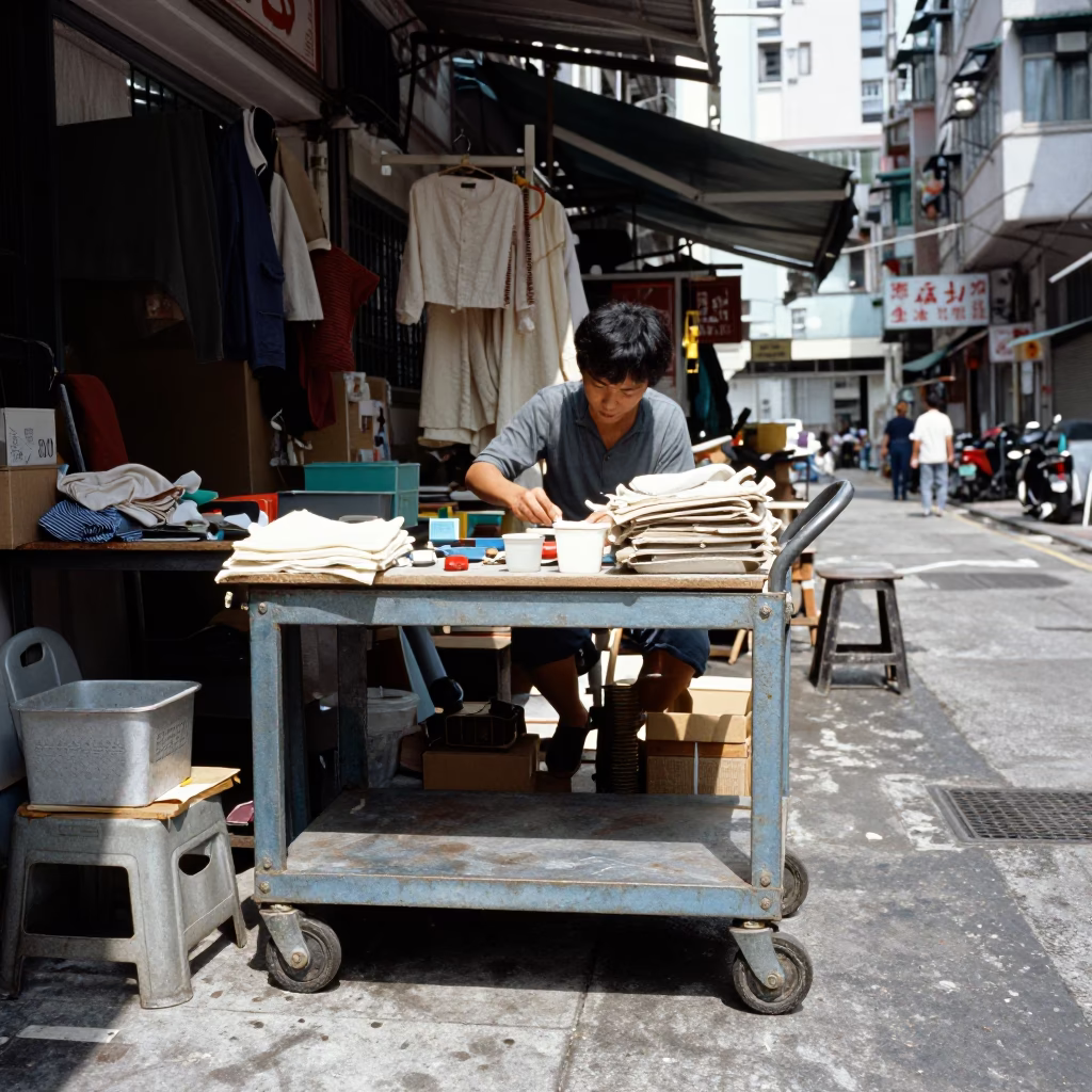 Hong Kong Street Clutter in in Hong Kong, Hong Kong