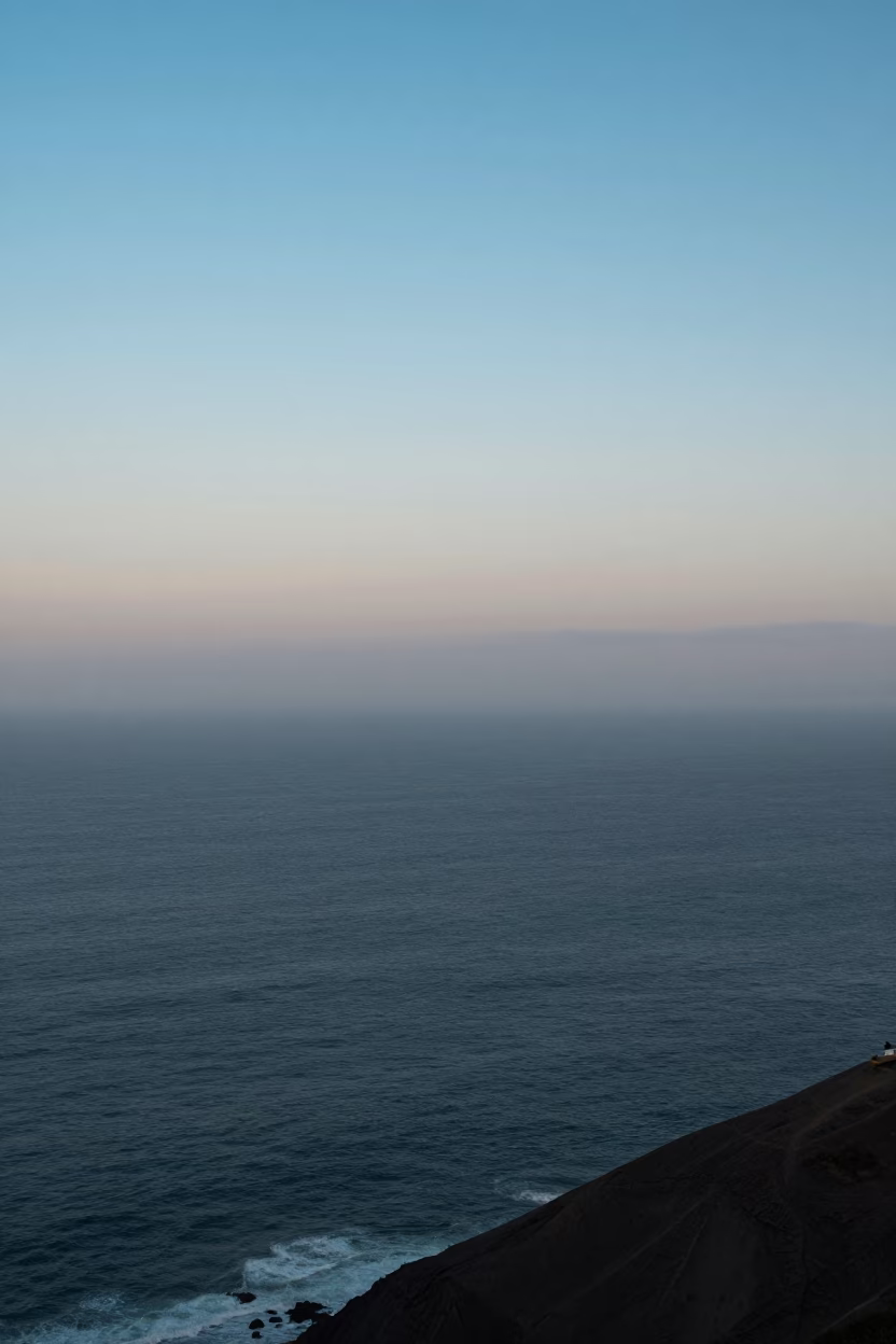 Horizon Shot in Lima at The Early Afternoon Light in in Lima, Peru