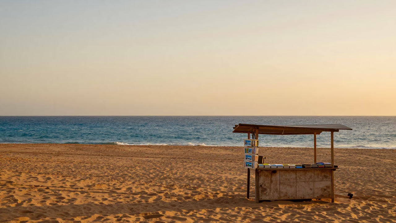 Horizon View in Dakar at Honeyed Evening Light in in Dakar, Senegal