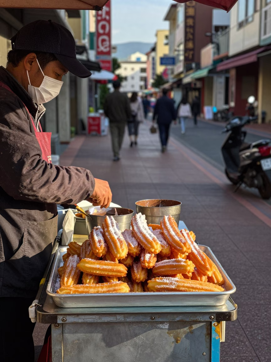 Hot Chocolate in Kaohsiung at Clear Late-afternoon Light in in Kaohsiung, Taiwan