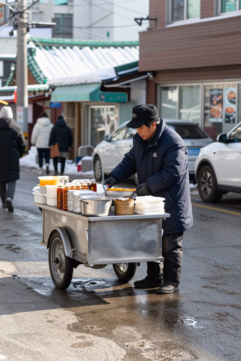 Hot Food in Busan in in Busan, South Korea
