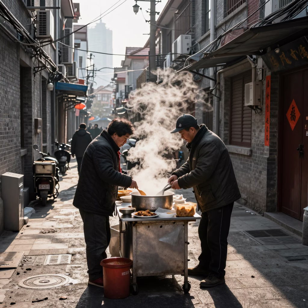 Hot Food in Shanghai in in Shanghai, China