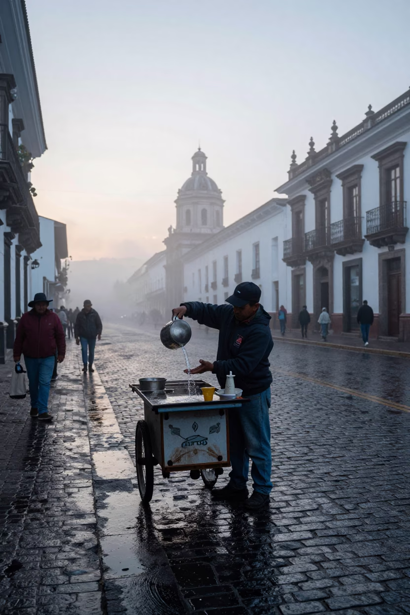 Hot Water in Quito in in Quito, Ecuador