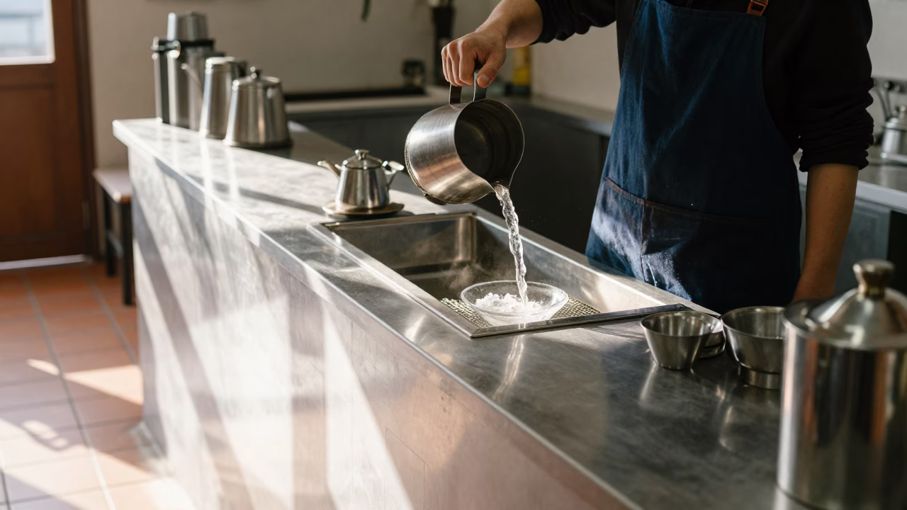 Hot Water in Tainan in in Tainan, Taiwan