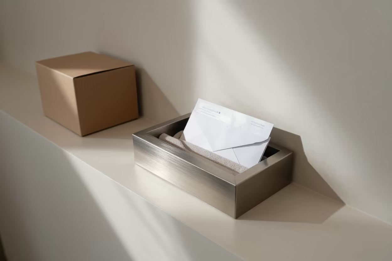 Hotel Lobby Refund Box with Housekeeping Supplies in inside a hotel lobby in Guiyang