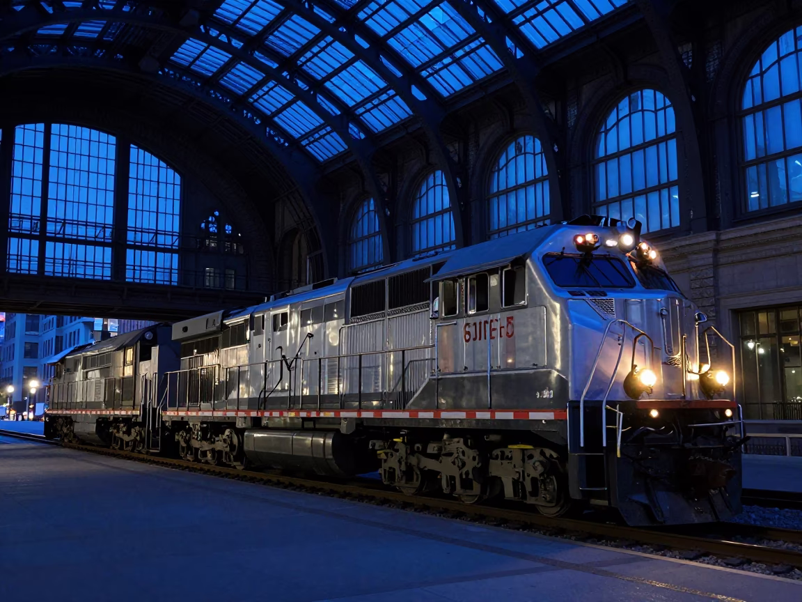 Hour Locomotive in Chicago at The Last Blue Light Of Evening in in Chicago, Illinois, United States