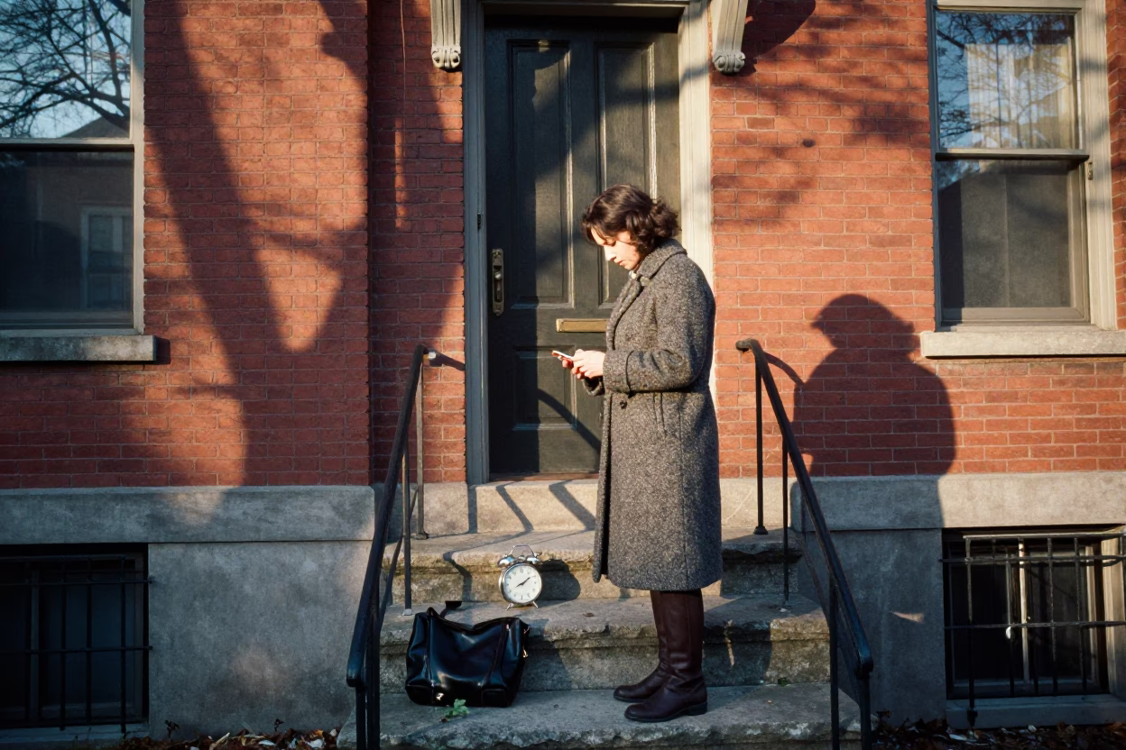 House Stoop just after sunrise in Philadelphia in in Philadelphia, Pennsylvania, United States