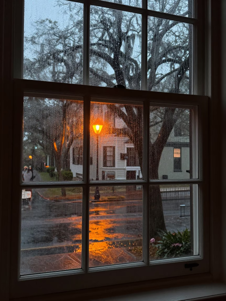 House Window in Charleston in in Charleston, South Carolina, United States