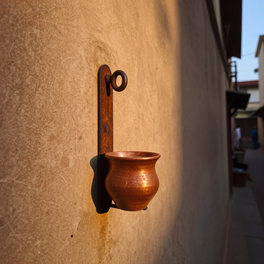 Hyderabad Chai Cup at Copper-toned Light Before Dusk in in Hyderabad, India