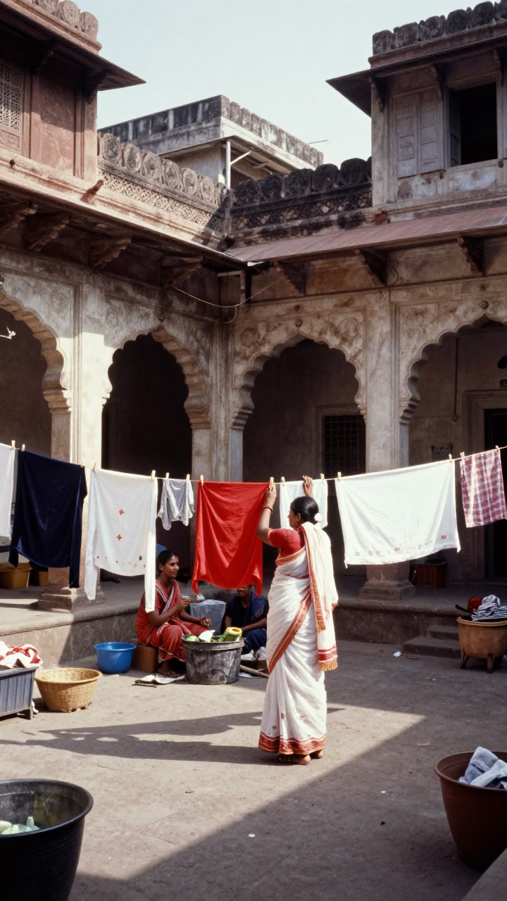 Hyderabad Laundry at Noon Light in in Hyderabad, India