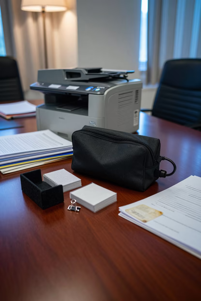 Hyderabad Office Hygiene Box on Boardroom Table in at a boardroom table before a meeting in Hyderabad