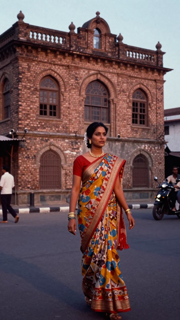 Hyderabad Street Style at The Early Evening Light in in Hyderabad, India