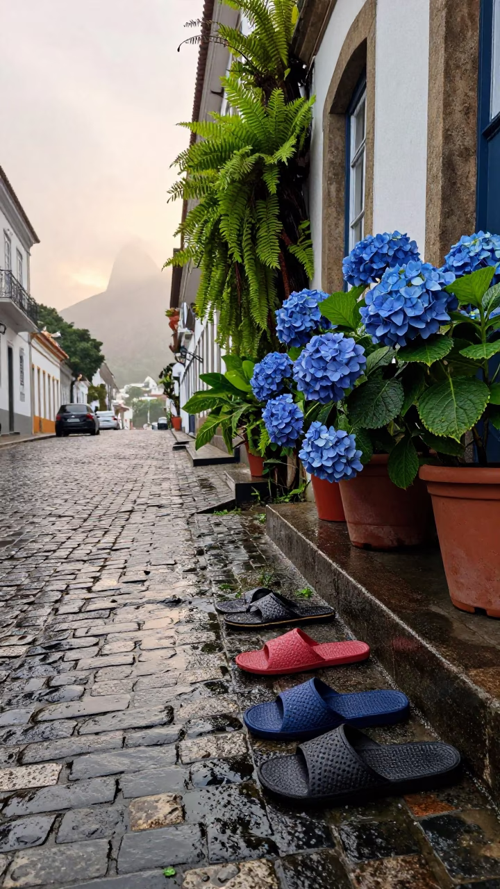 Hydrangeas in Rio De Janeiro in in Rio de Janeiro, Brazil